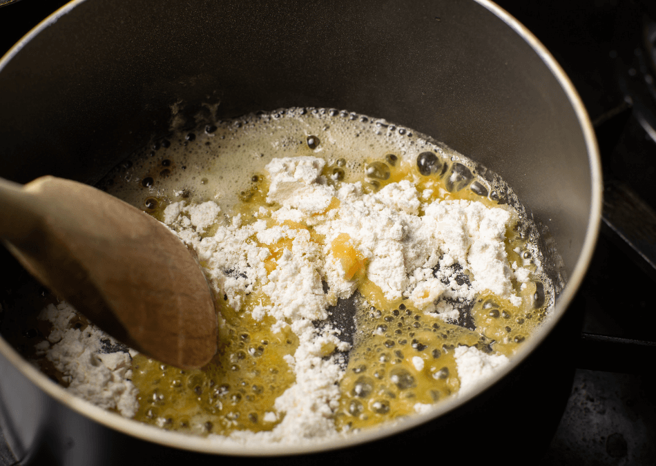 oala cu unt si faina