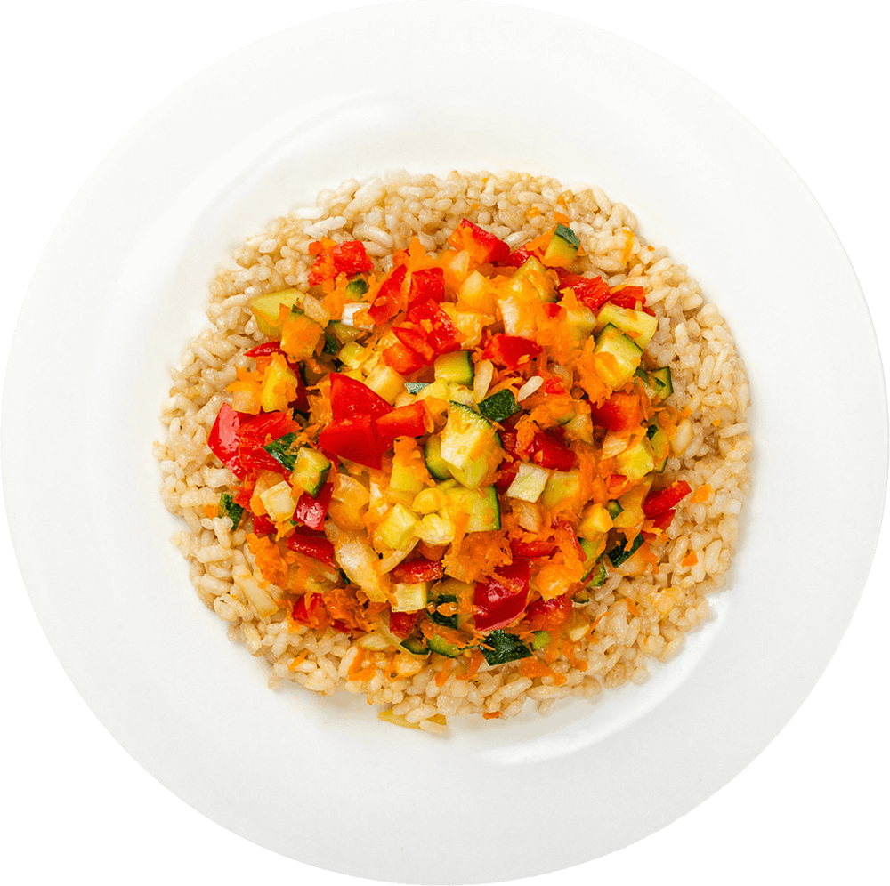 Salata de orez cu nuci si legume