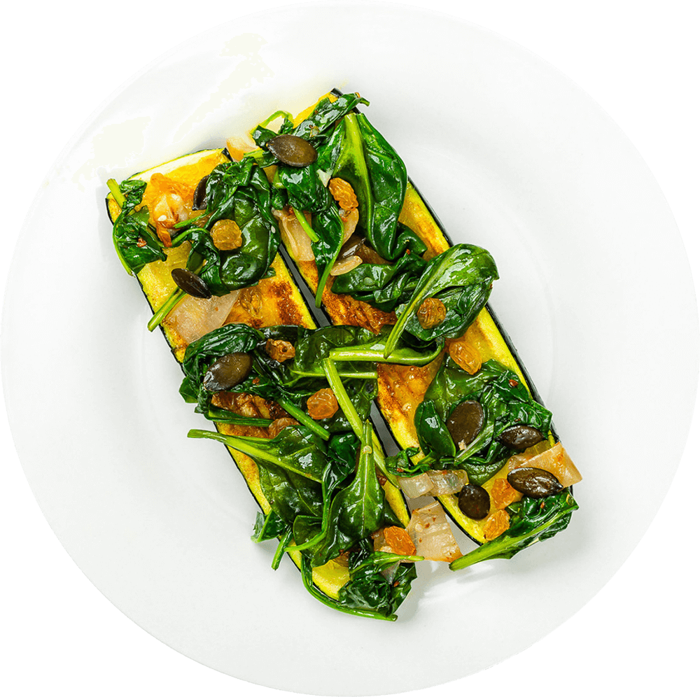 Zucchini oriental cu spanac