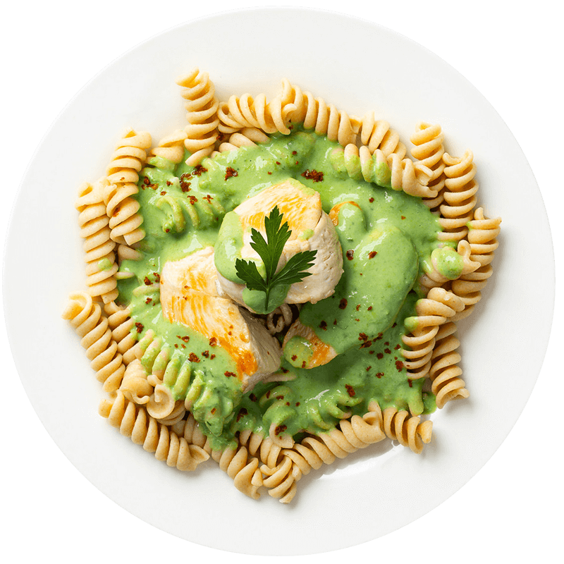 Piept de pui cu salsa verde