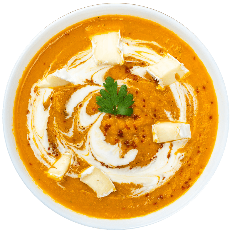 Supa crema de morcovi si camembert