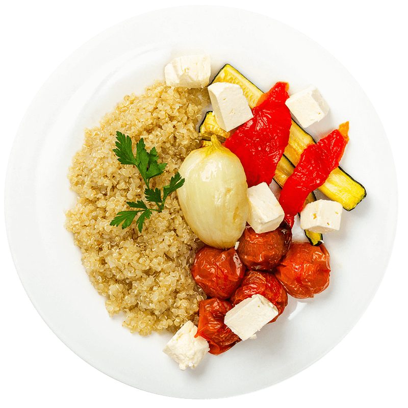 Legume la cuptor cu quinoa