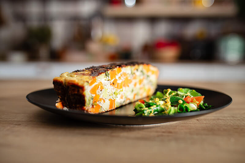 Fotografie Tarta de broccoli si morcov